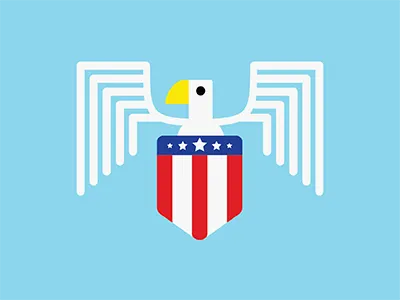 Eagle america bird eagle flag shield