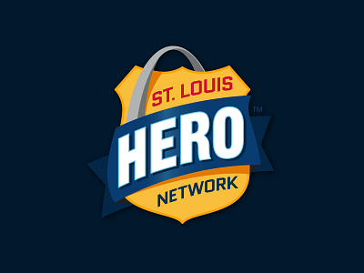 St. Louis Hero Network Logo branding crest logo logo design logos shield