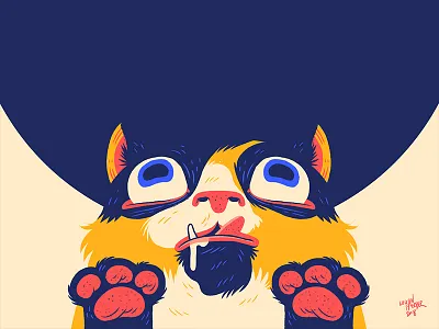 Taiga Cat animal art cat character design cute design digital art drawing illustration painting photoshop
