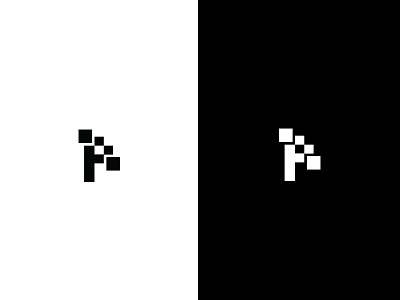 Pixel art black composition design inspirations logo marks pixel white