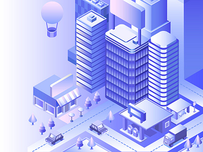 Сity architecture building car city cityscape isometric landscape megapolis shop skyline smart technology