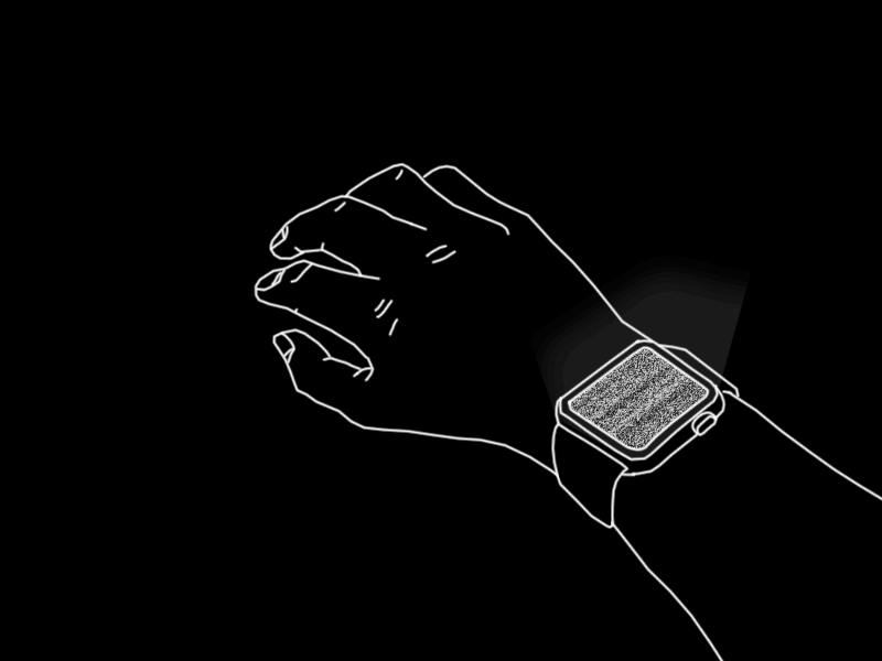 Procrastination 3 apple watch black and white gif hand hand draw lost connection procrastination