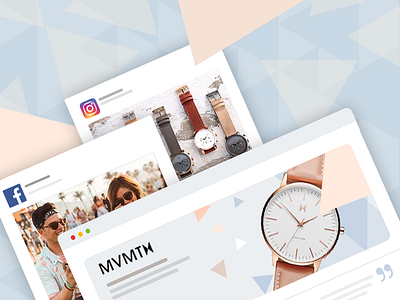 MVMT Watches design fashion marketing mockup mvmt social watches yotpo