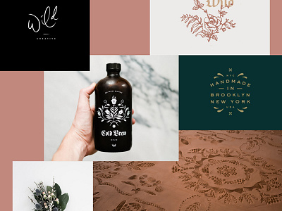 Mood Board - Flower Branding branding colors floral florist illustration inspiration lettering logos mood board research trend typography