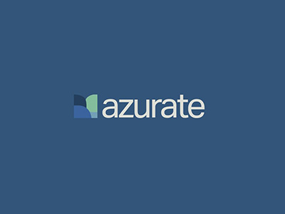 A to Z azure blue branding green grotesk identity logos