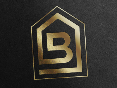 Home Builder Logo emboss foil gilded logo