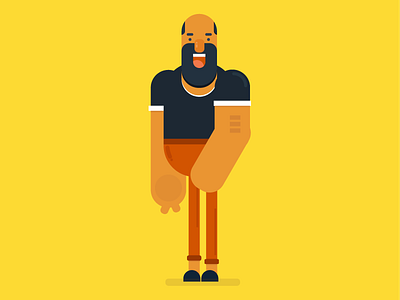 First Shot character debut dribbble firstshot flat hello illustration illustrator minimal