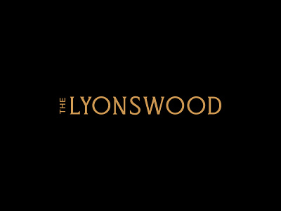 The Lyonswood branding logo logotype type design typography