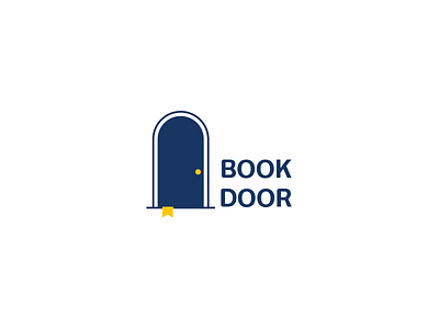 Book Door logo book brand door identity logo
