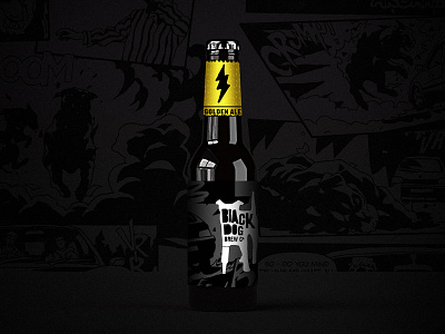Black Dog beer black comic dog label new packaging zealand