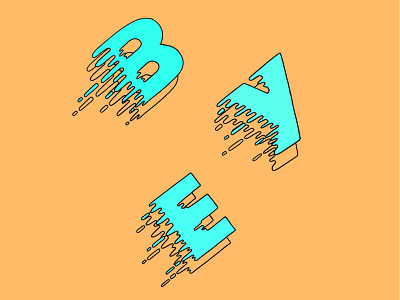 Bye bye bye bye drip hand done illustration nsync typography