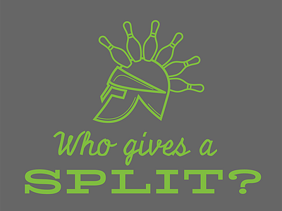 Spartan-themed Bowling T-shirt Design