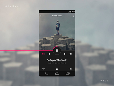 Long time no post! dailyui mobile music music player player ui ux