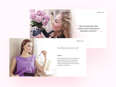 Grace by Marje lookbook booklet brand branding estonia flat grace grid hot jewellery minimal print