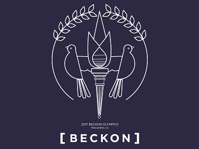 T-shirt design for BECKON, Inc. offsite beckon graphic design logo olympics t shirt design