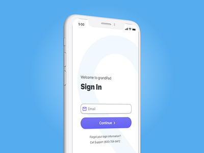 GrandPad iOS App Redesign app grandpad ios iphone iphone x mobile ui ux