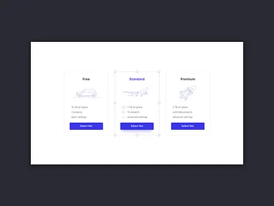 Pricing UI dailyui flat icon landing pricing table design ui ux web