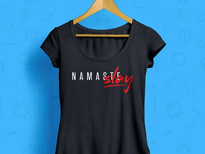 Nama-slay namaste tee tshirt yoga