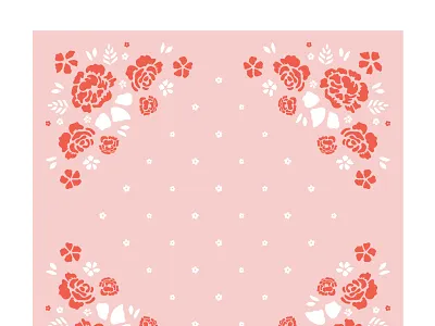 Bandana bandana floral flowers orange petals pink scarf spring tossd