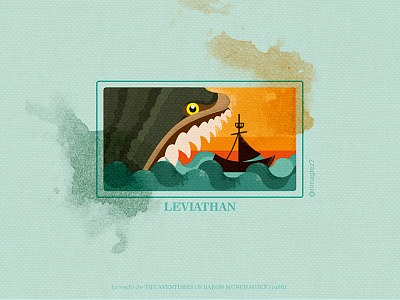 Leviathan aquarella art colors design flatdesign illustration logo vector vectorart