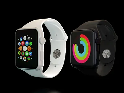 Iwatch 3D modelling-WIP 3d apple black digital iwatch lighting maya modeling rendering texturing time watch