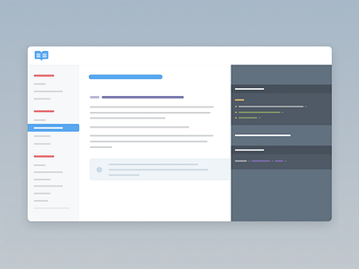 ReadMe Documentation Mockup documentation mockup wireframe