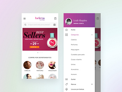 Beleza Na Web android beauty beleza na web brazil cosmetics ecommerce purple
