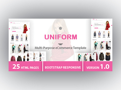 UNIFORM - Multi-Purpose eCommerce HTML Template ecommerce fashion html template lifestyle lifestyle store online shop online store responsive retail shop shopping store