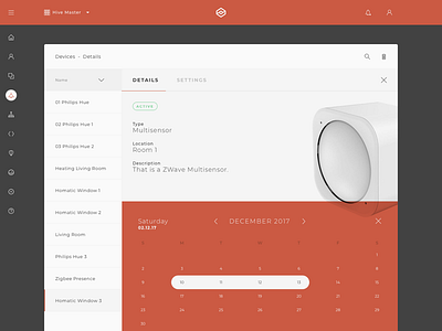 Edomo Devices Detail admin dashboard interface iot webapp