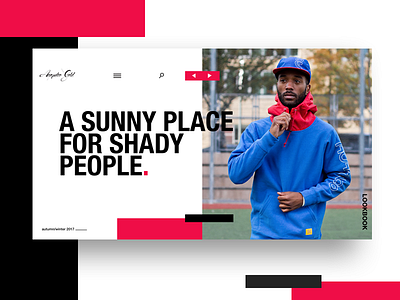 Acapulco Gold concept digital design fashion interface landing landing page layout lookbook minimal ui