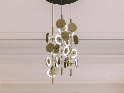 RHS Light Fixture Detail 3d cgi closeup detail interior design light light fixture render