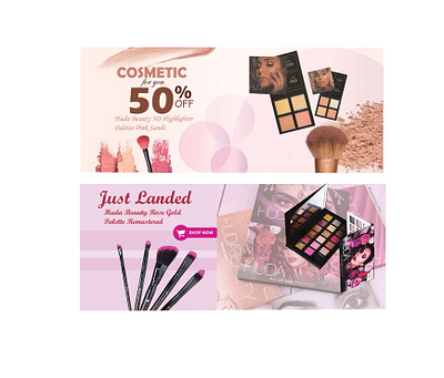 Huda Beauty makeup beauty banners