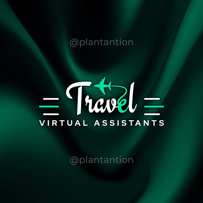 Travel Virtual Assistants graphic design logo