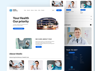 Daeng Hospital - Landing Page clinic consultation dental doctor doctor appointment health healthcare homepage hospital landing page medical medicine meditech pasien web webdesign website wellness