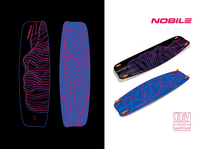 Nobile Kitesurfing design ewelinagaska illustration kite kiteboarding kitesurfing nobile sport