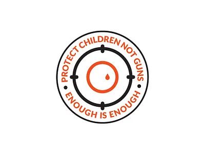 Gun Control Protest Logo 2018 art enough is enough florida gun control logo schools teenager vector