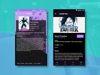 ~ Cinema App | Movie Details | Redesign Exercise ~ app cinema design home interface main material movie native navigation ui ux