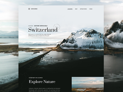 Explored - 001 article blog ice landing magazine minimal snow switzerland travel