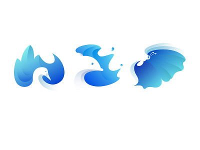 Creative Graphics 3 butterfly creativity dolphin graphic swan yoga，animal