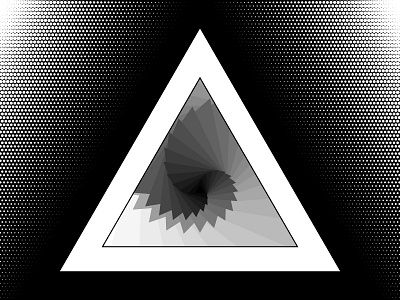2018 March 15 - Daily Vectors art black and white blend blend tool daily shapes threes triangles vector