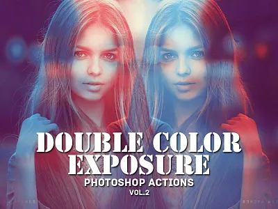 Double Color Exposure Actions Vol. 2 actions color colour double effect effects exposure photoshop