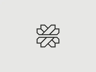 BW b branding brandmark flower folded furniture interior design logo mark origami patterns w