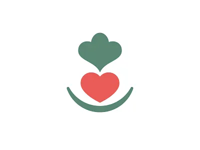 Love Organic Logo heart identity logo love mark organic symbol