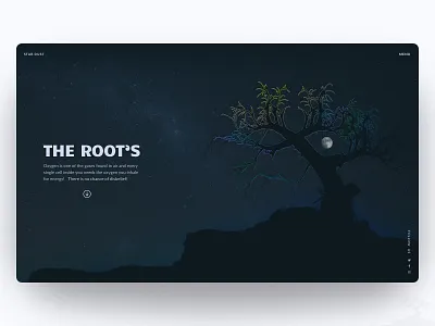 Star Dust Header Section Idea clean green night sky o2 photoshop sketch star trees