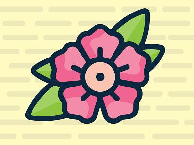 Flower flower illustration pink spring vector