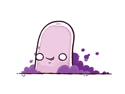 Jellyblerb v2 character design adorable blake stevenson blob cartoon character design cute illustration jelly jetpacks and rollerskates jetpacksandrollerskates video games