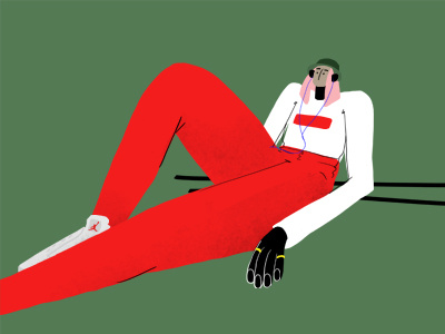 Laidback air jordan character drawing hypebeast illustration jordans portrait supreme