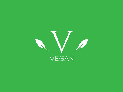 Professional Vegan Logo brand assets brand identity branding business company branding design illustration logo logos modern professional logo vegan