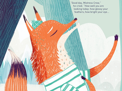 Foxy flattery character illustration