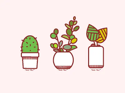 Plant flat icon logo modern simple